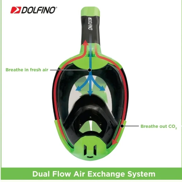 - Dolfino Calypso Full Face Snorkel Mask - Picture 6 of 7